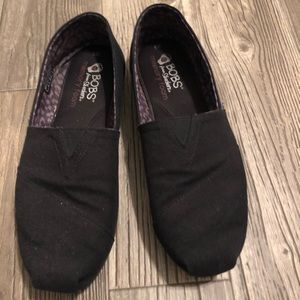 Women’s black Bobs shoes. Size 9.